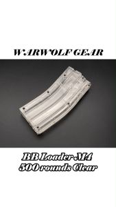 BB Loader M4 500 Rounds Clear WARWOLFGEAR