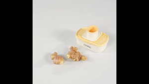 2 In 1 Multifunctional Garlic Grinder Mini Garlic Slicer Ginger Garlics Grater Easy Grip Handheld Chopper with Container Easy to Use and Clean for Kitchen