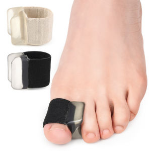 SRIEI 2Pcs Gel Toe Separators Bunion Corrector for Bunion Overlapping and Hammer Toe Relief with Toe Spacers Gel Tube Sleeve