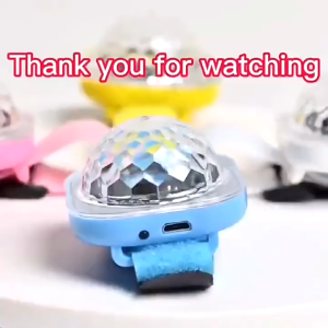 JY Smart Mall LED Disco Stage Lights Wearable Sucker Watch Sound Control Ambient Night Lamp For KTV Party Bar