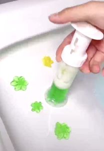 1PC Toilet Cleaner Gel Aromatic Flower Stamp Toilet Deodorizer Gel Stamp Odor Remover
