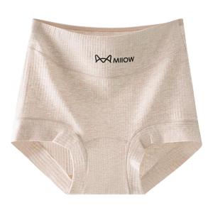 MiiOW | กางเกงชั้นในทรงบ็อกเซอร์ผ้าฝ้ายแท้สำหรับผู้หญิง MiiOW Pure Cotton High Waist Abdomen Control Butt Lifting American Style Shorts