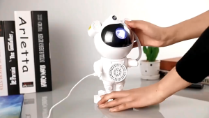Frankybee 2in1 Proyektor Galaxy Astronot/Lampu Astronaut/Lampu Tidur Aesthetic Lampu Aurora Lamp Atmosfer