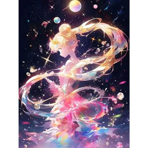 KAYOU | 5D DIY Full Drill Diamond Painting Princess Universe Miku Cloth Special Drill Rhinestone Mosaic Craft Kit for Adults Gift