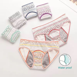 Kuchar Quần Lót Thời kỳ in hoa cho thanh thiếu niên cô gái rò rỉ kinh nguyệt đồ lót sinh lý cotton nữ cạp thấp