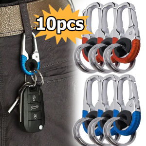 10pcs Women Men Alloy Durable Camping Traveling Car Keychain / Popular Key Ring / Keychain Decoration Pendant for Car Keyring Bags / Key Chains Accessories