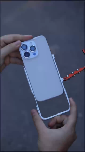 [JLK] Shockproof Metal Frame Bumper Phone Case For iPhone 16 15 14 13 Pro Max Mechanical Aluminum Alloy Protection Cover