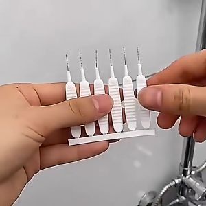 RSCHEF Sikat Mini Pembersih Lubang Kecil Shower 10PCS - RC10 - White