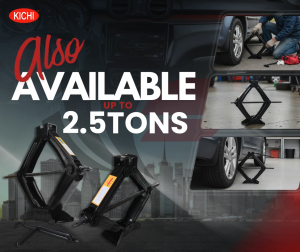 0.8T / 1.0T/ 1.5T / 2.0T / 2.5T KICHI (SET) SCISSOR JACK WITH HEXAGON / CROSS  & L WRENCH