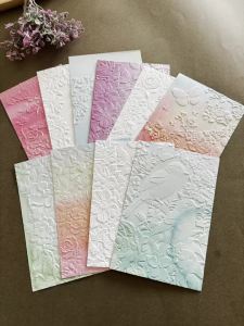 Sổ Bìa Ép Nổi 3D Hoa Cổ Điển Sang Trọng Nhiều Màu Sắc Chất Liệu PP Dùng Cho Thủ Công Sáng Tạo Và Làm Thiệp