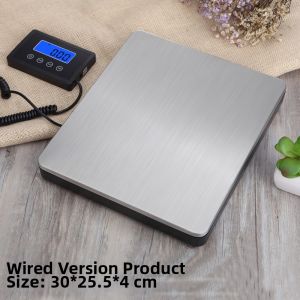 Portable Miniature 180kg Digital Scale Commercial Industrial Platform Scale Stainless Steel Surface LCD Display Kitchen Tool