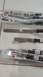 Polesan mentega / Polesan whip krim / Perata adonan cream / Spatula buttercream siku bengkok stenlis