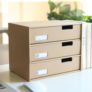 กล่องเก็บของแบบชั้นวางหน้าโต๊ะสำนักงาน กล่องเก็บของแบบลิ้นจี่สำหรับจัดระเบียบเอกสารสำหรับนักเรียน กล่องเก็บของสำหรับหอพักนักเรียน