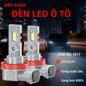 2 Bóng Đèn Sương Mù LED H11 Siêu Sáng 6000K Trắng Đèn Chạy Ban Ngày DRL Đèn Pha H8 H9 Canbus 3570 CSP Cos/pha 12V Lắp Đặt Dễ Dàng