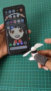 Kipas Angin OTG Baling Baling Mini Fan Portable Travel Travelling Micro USB Type Tipe C HP Android Powerbank