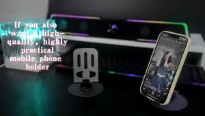 ขาตั้งโทรศัพท์มือถือ วัสดุอัลลอย แบบพับได้ ปรับมุมได้ สําหรับแท็บเล็ต