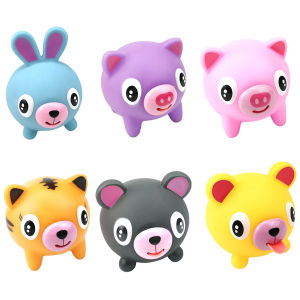 【Hàng mới】 Đồ chơi bóp Động vật mềm đồ chơi động đậy giác quan học tập & giáo dục cho bé giảm lo lắng nhung lông đầy màu sắc dễ thương