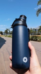 FJbottle - Botol Portable Olahraga Stainless Steel 1 Liter Double Insulated Bottle Tahan Panas dan Dingin Dengan Tutup Botol Magnet Free Sikat Botol