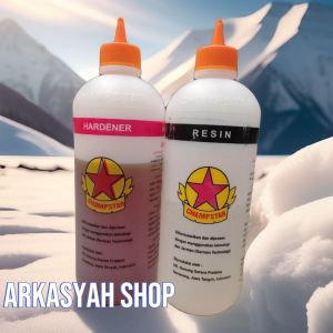 LEM BINTANG EPOXY HARDENER RESIN ORANGE 1KG (LEM KAYU LEM 2 KOMPONEN LEM SUPER KUAT)