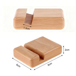 other | Creative Mobile Phone Stand Bamboo Wood Base Lazy Tablet Mobile Phone Wooden Stand Engraved Mobile Phone Base Display Stand