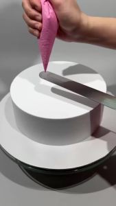 Stainless Steel Butter Cake Buttercream Knife Spatula Plastic Handle Baking Tool Spatula Minimalist Style Icing Spreader
