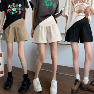 Summer New Loose Maternity Pants: Wide Leg Casual Short A-Line Shape & Support Belly Five-Point Pants