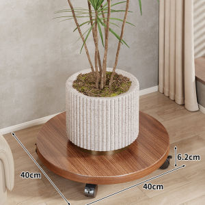 Moveable Indoor Plant Shelf Wheel-Enabled