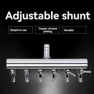 12-Head Aquarium Air Pump Diverter Stainless Steel Fish Tank Oxygenation Accessory 6mm Inner Diameter