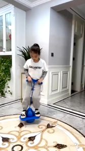 Đồ chơi bóng nhảy tăng chiều cao có tay cầm tăng cường thể chất cho bé kèm bơm