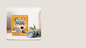 Krafter Korea All-in-one Bubble Loofah Wool Steel Soap Pad (10Pads/Box)