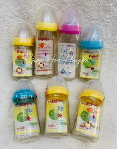 Bình Sữa Pigeon Cổ Rộng hàng nội địa nhật dung tích 240ml  160ml Không hộp