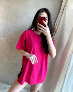 MEIRA SLIT TOP-kaos wanita bahan katun premium adem dan lembut