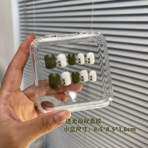 Hộp Đựng Móng Tay Acrylic Trong Suốt Bằng Nhựa Chống Bụi Hộp Đựng Mỹ Phẩm Hình Chữ Nhật Hộp Đựng Đồ Dùng Làm Đẹp