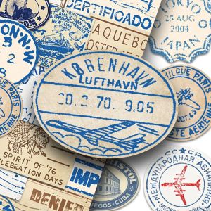 Miếng Dán Chống Thấm Nước Bằng Giấy Vé Tàu Hoả Cổ Điển 100 Miếng Vỏ Điện Thoại Di Động Quà Tặng Văn Phòng Phẩm Trang Chủ