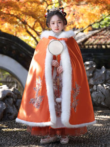 Thickened Hanfu Childrens New Year Clothes Winter Style Little Girl Traditional Chinese Costume Ethnic National Style Festive Wear