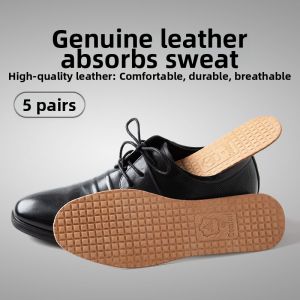 Sweat Absorbing Deodorizing Breathable Leather Shoe Insoles