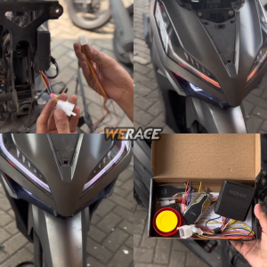 WERACE ALARM MOTOR ANTI MALING 12V + REMOTE / REMOT