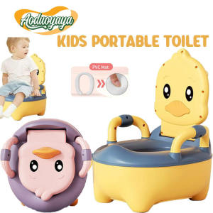 Aoduoyaya Childrens Toilet Seat Portable Early Learning Potty Kids Toilet Seat with Backrest and HandleTandas Kanak