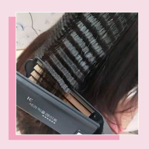 Three-Tooth Large Corn Splint Fluffy Does Not Hurt Hair Large Pad Hair Root Handy Gadget Hair Saloon Dedicated Wave Electric Hair Straightener