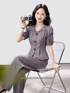La Chapelle | Bộ Quần Dài Chân Rộng Cho Phụ Nữ Trung Niên Giúp Gầy & Trẻ Hóa