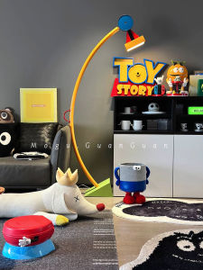 Memphis Floor Lamp Children Macaron Color Cartoon Treetops Table Lamp Art Geometric Living Room Sofa Lamp