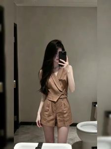 NIUVIES | Sleeveless Retro Style Female Summer Outfit Set