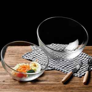CHIZHIDU | Slanted Mouth Glass Ceramic Vegetable and Fruit Bowl