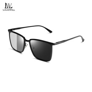 LouisWill Auto Color Changing Sunglasses Photochromic Sunglasses Night Vision Lens Sunglasses TAC Polarized Sunglasses Driving Sunglasses Dual-Use UV400 Sun Protection