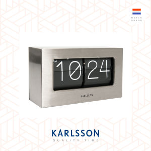 Karlsson đồng hồ để bàn Thép Đã được quét lật đóng hộp