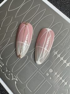 Bảng Chuyển Màu Móng Tay XMQ Thiết Kế Lưới Tinh Tế Bảng Chuyển Nhiệt Kim Loại Trang Trí Móng Tay Thiết Bị Làm Đẹp