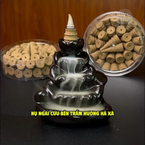 Nhang nụ xông nhà sạch có khói ngược thơm dịu không pha tạp Trầm Hương Hà Xá