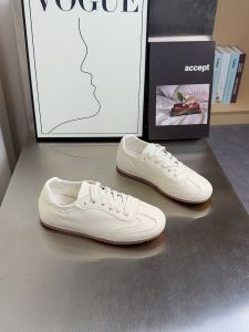 Ultra Soft Cowhide Flat Bottom Shoes round Toe Comfortable Versatile Breathable Summer Deoxynucleotide White Sneakers