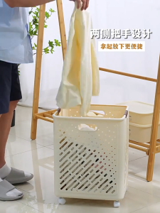 Giỏ Đựng Đồ Quần Áo Bẩn Đa Năng Có Thể Gấp Gọn Giỏ Đựng Quần Áo Phòng Tắm Có Bánh Xe Di Chuyển Dễ Dàng