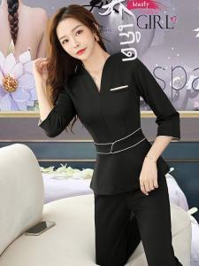 ชุดทำงานผู้หญิงฤดูร้อนใหม่ ชุดบริการสปาเท้า บริการดูแลผิวหนัง ชุดทำงานสำหรับผู้หญิง ชุดงานปาร์ตี้ ชุดทำงาน ชุดทำงาน ชุดทำงาน